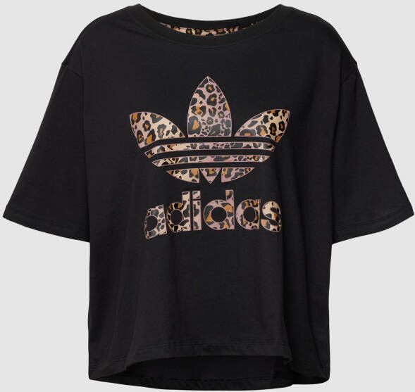 Adidas Originals Plus SIZE T-shirt met labelprint