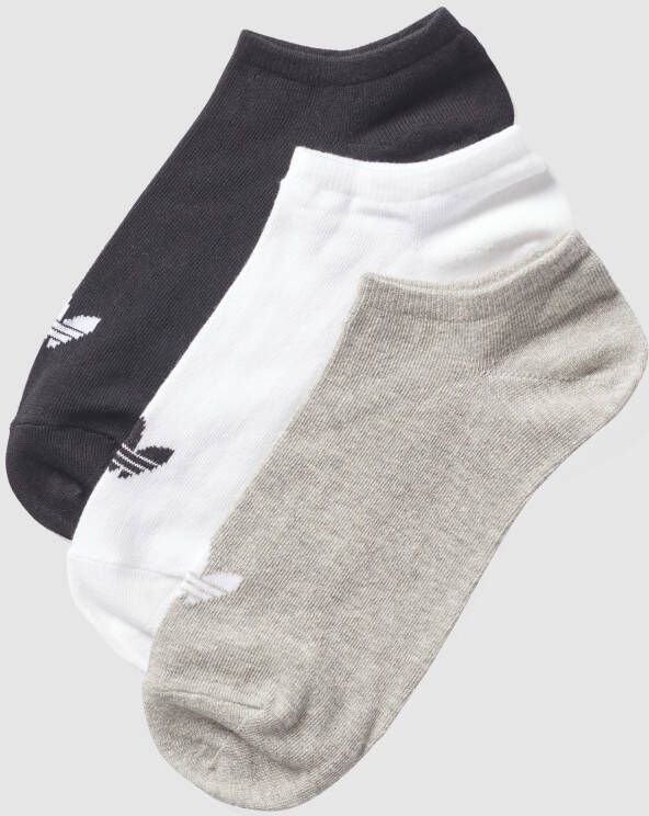 Adidas Originals Adicolor Trefoil Liner Sneakerr Sokken Kort Kleding black medium grey heather white maat: 39-42 beschikbare maaten:39-42 43-46