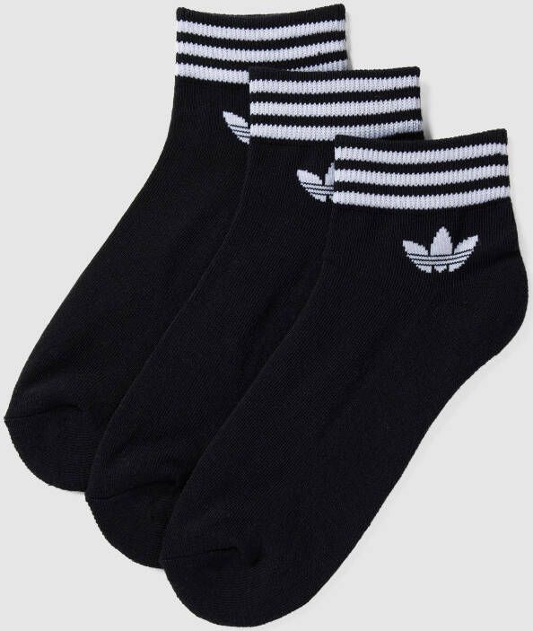 Adidas Originals Adicolor Trefoil Ankle Sokken (3 Pack) Middellang Kleding black maat: 43-46 beschikbare maaten:35-38 39-42 43-46