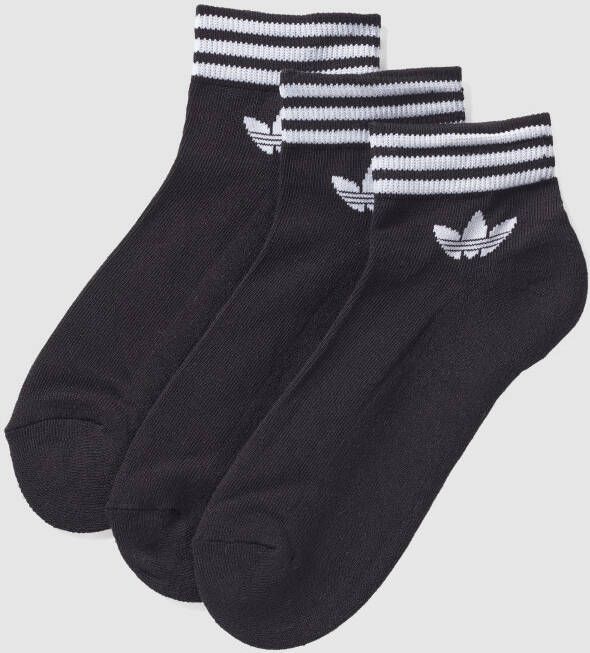 Adidas Originals Adicolor Trefoil Ankle Sokken (3 Pack) Middellang Kleding black maat: 35-38 beschikbare maaten:35-38 39-42 43-46