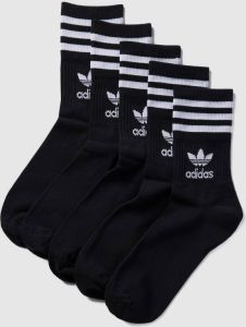 Adidas Originals Sportsokken MIDCUT CREW SOKKEN 5 PAAR met klassiek merk en strepen (5 paar)