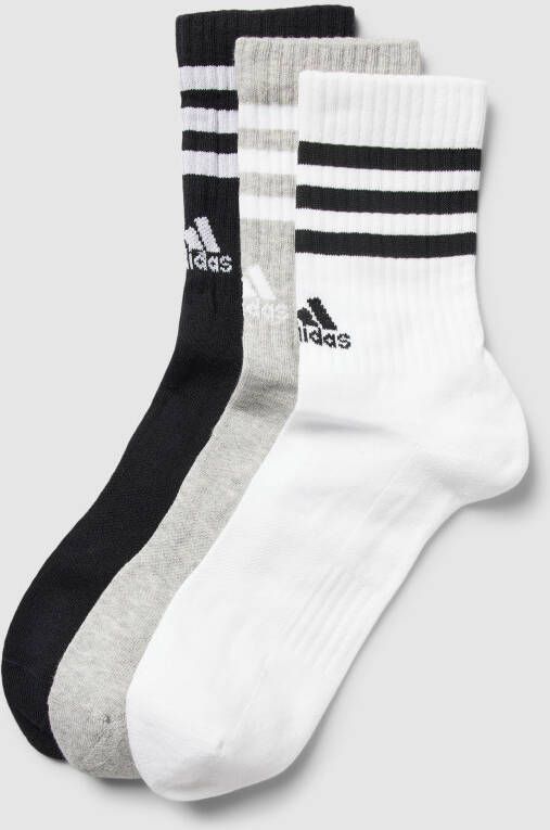 Adidas Perfor ce Functionele sokken 3-STRIPES CUSHIONED CREW SOKKEN 3 PAAR (3 paar)