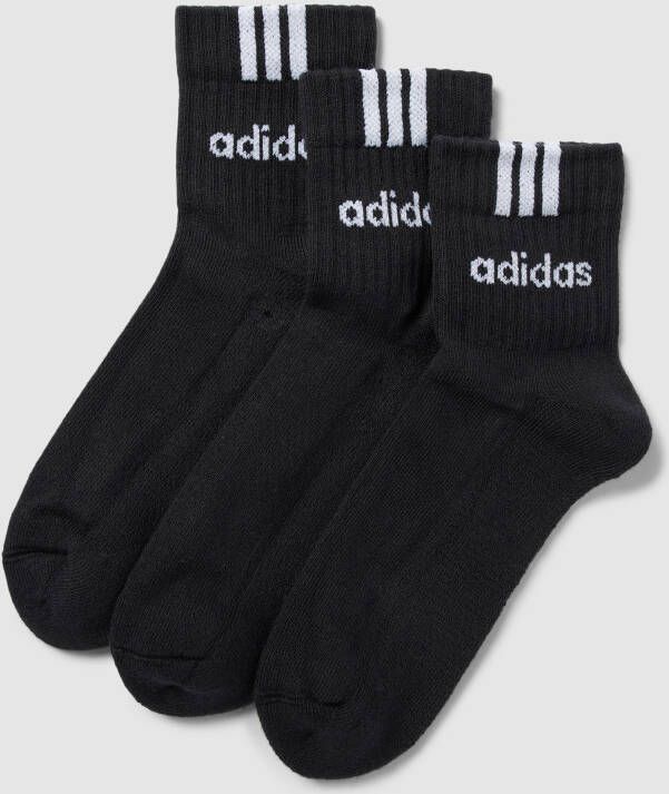 Adidas Originals Sokken met labeldetails in een set van 3 paar
