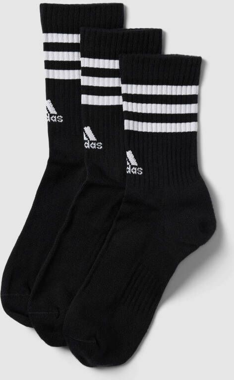 Adidas Originals Sokken met labeldetails in een set van 3 paar