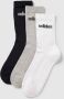 Adidas Sportswear Cushion Linear Crew Sokken (3 Pack) Lang Kleding medium grey heather white black maat: 43-45 beschikbare maaten:37-39 40-42 43 - Thumbnail 5