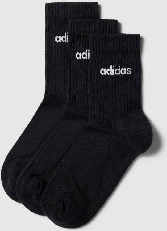 Adidas Sportswear Cushion Linear Crew Sokken (3 Pack) Lang Kleding black black black maat: 43-45 beschikbare maaten:37-39 40-42 43-45