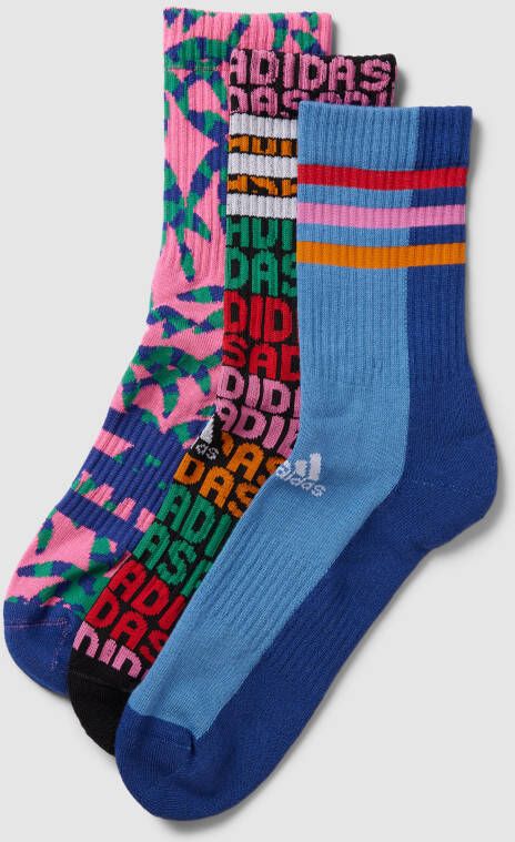 Adidas Originals Sokken met labelprint in een set van 3 paar model 'a x FARM'