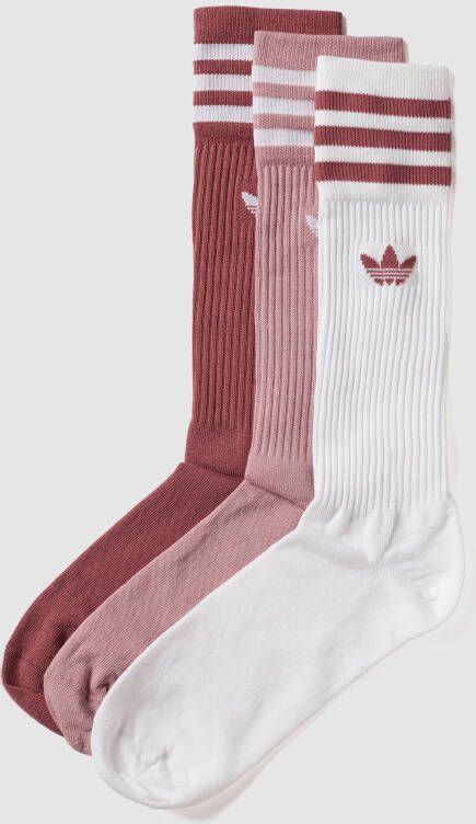 Adidas Originals Sokken met logostrepen in een set van 3 paar