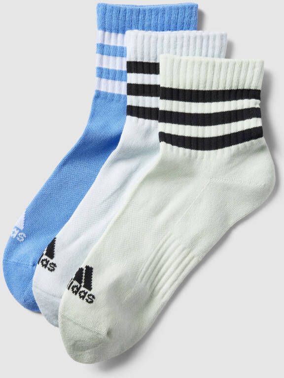 Adidas Sportswear 3-Stripes Cushioned Sportswear Mid-Cut Sokken 3 Paar