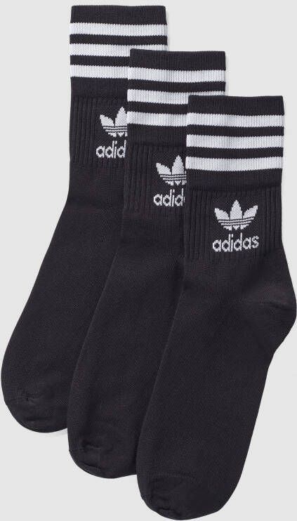 Adidas Originals Adicolor Crew Sokken (3 Pack) Lang Kleding black white maat: 35-38 beschikbare maaten:39-42 43-46 35-38