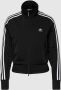 Adidas Originals Zwarte zip-sweatshirt met logo borduursel Black Dames - Thumbnail 1