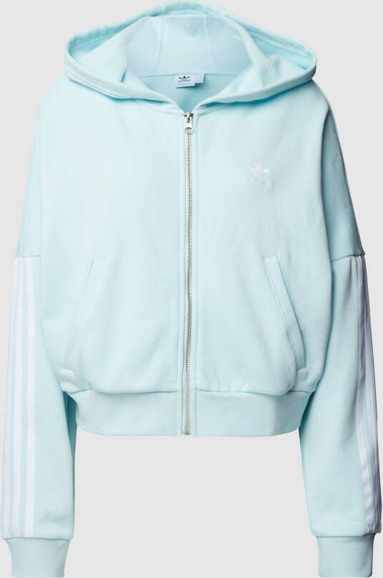 Adidas Originals Sweatjack met merkstitching model 'ZIP HOODIE'