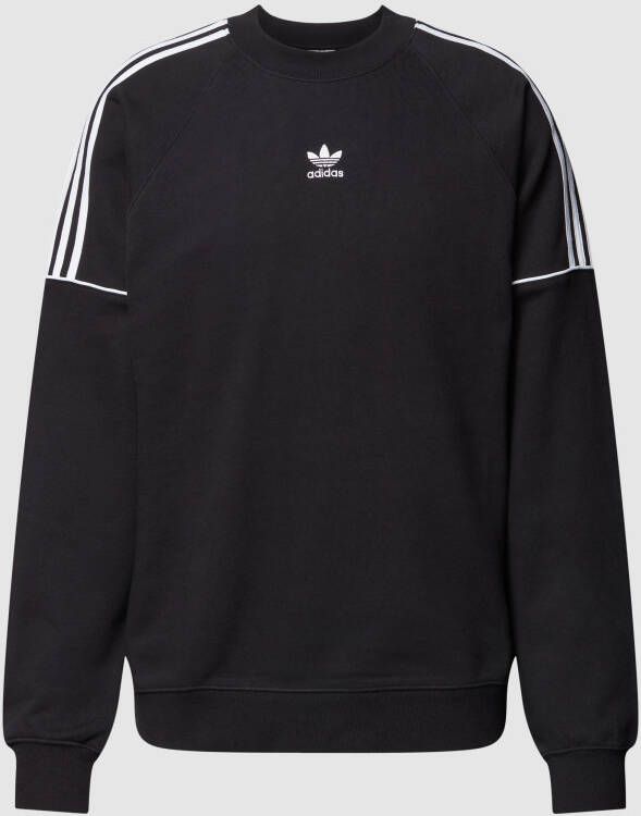 Adidas Zwarte Crewneck Sweatshirt met Iconisch Logo Black Heren