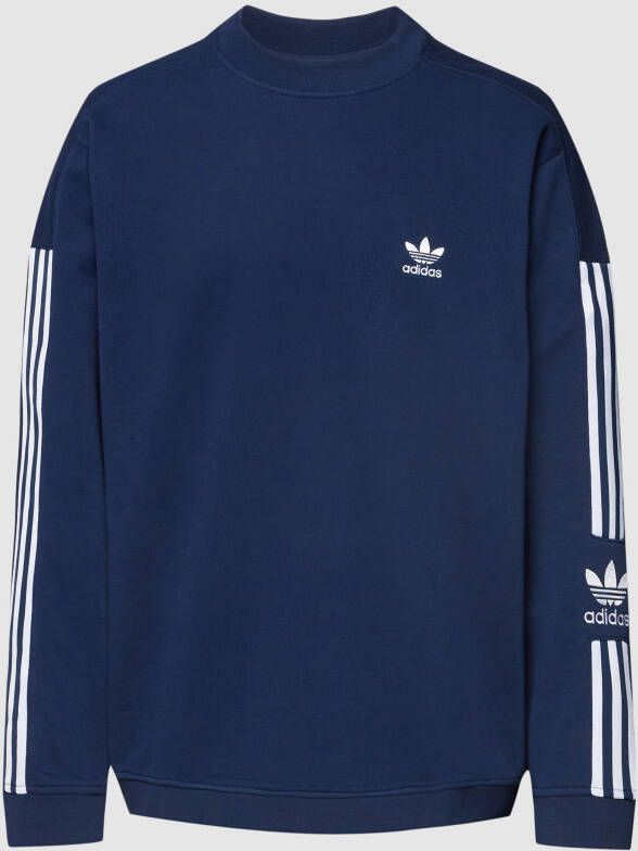 Adidas Originals Sweatshirt met labelstitching model 'LOCK UP CREW'