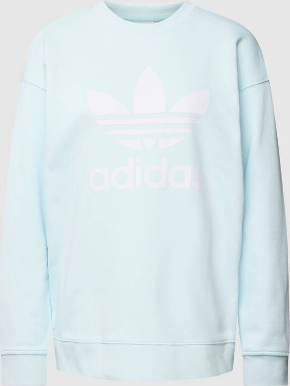 Adidas Originals Sweatshirt met labelprint model 'Crew'