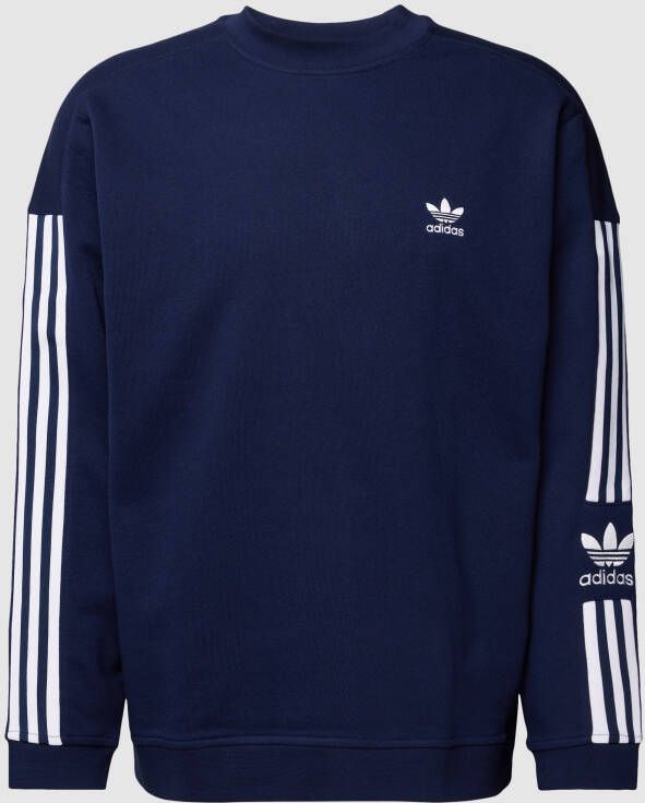 Adidas Originals Sweatshirt met labelstitching model 'LOCK UP CREW'