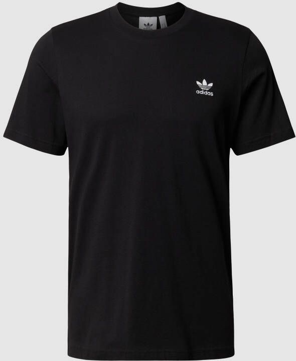 Adidas Originals Zwarte sport T-shirt met Trefoil-logo Black Heren