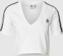 Adidas Originals Stijlvolle Witte Cropped Tee Hc2036 White Dames - Thumbnail 2