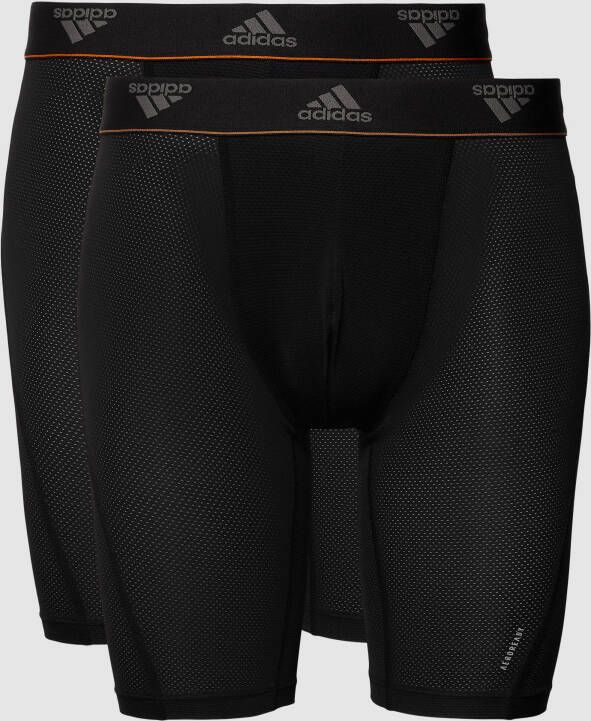 ADIDAS SPORTSWEAR Boxershort met logo in band in een set van 2 stuks model 'Recycled Micro Mesh'