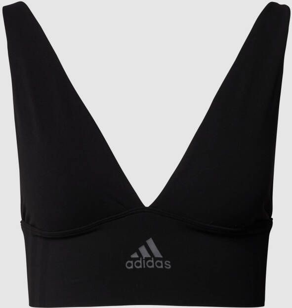 Adidas Sportswear Bustier "Active Seamless Micro Stretch" verstelbare schouderbandjes & pull-on sluiting zonder beugels