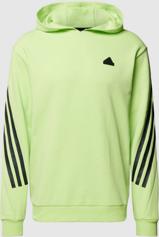 Adidas Heren Fluorescerende Hoodie Regular Fit Herfst-Winter Collectie Groen Heren