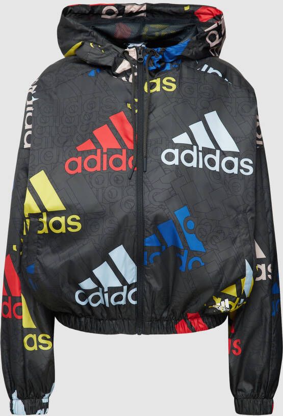 Adidas Sportswear Essentials Multi-Colored Logo Loose Fit Windjack