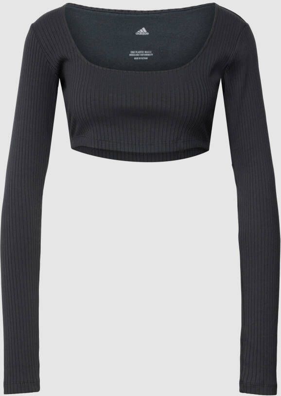 Adidas Sportswear Studio Lounge Ribbed Cropped Longsleeve