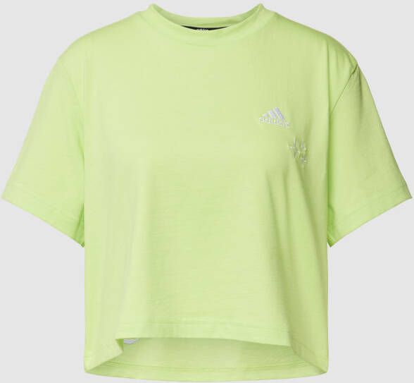 Adidas Sportswear Scribble Embroidery Crop T-shirt