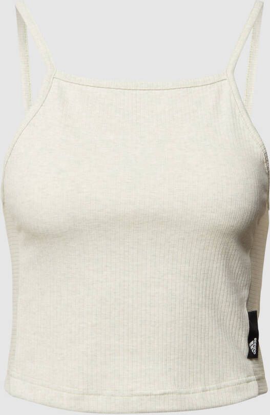 ADIDAS SPORTSWEAR Korte slim fit top in riblook