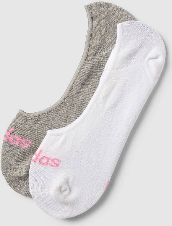 ADIDAS SPORTSWEAR Kousenvoetjes met labelprint in een set van 2 paar model 'BALLER 2P'