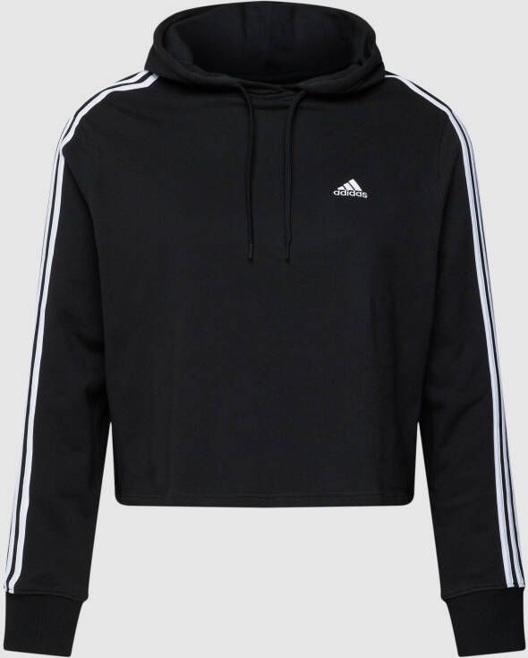 Adidas Sportswear Essentials 3-Stripes French Terry Crop Hoodie (Grote Maat)
