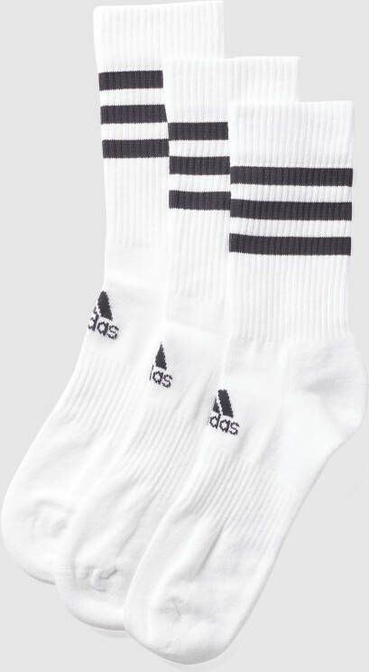 Adidas Perfor ce Functionele sokken 3-STRIPES CUSHIONED CREW SOKKEN 3 PAAR