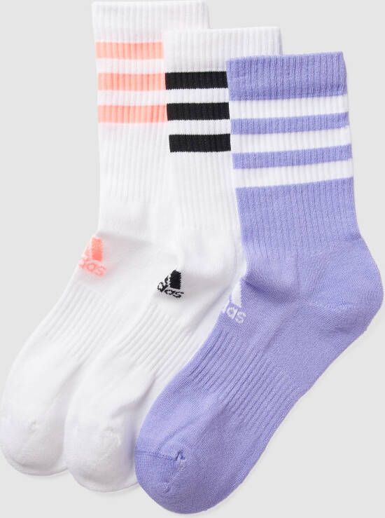 Adidas Perfor ce 3-Stripes Gevoerde Sokken 3 Paar