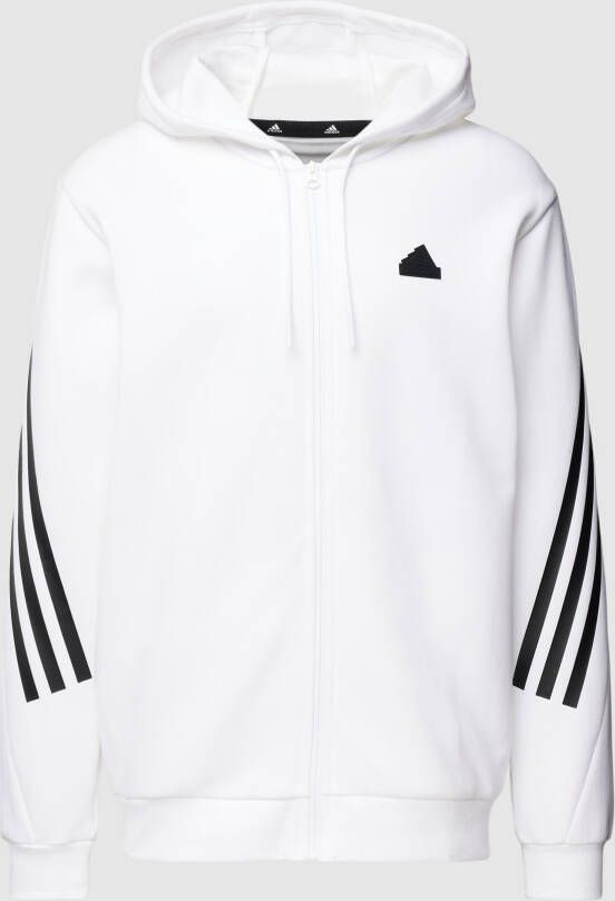 Adidas FutuIcons 3-Stripes Full-Zip Hoodie White Heren