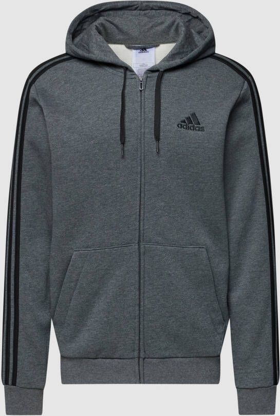 Adidas Sportswear Sweatvest Essentials fleece 3STREPEN capuchonjack