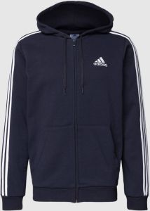 Adidas Sportswear Sweatvest Essentials fleece 3STREPEN capuchonjack