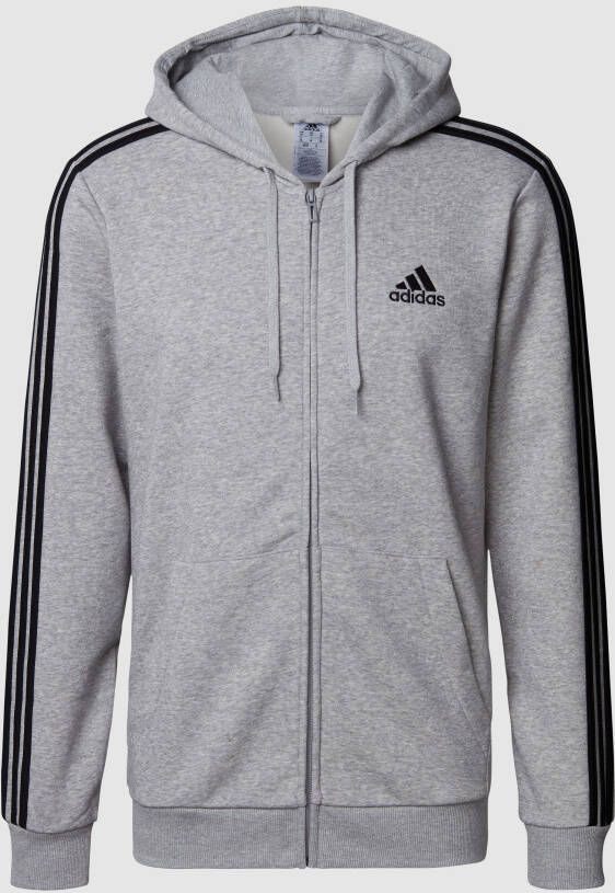 Adidas Sportswear Sweatvest Essentials fleece 3STREPEN capuchonjack (1-delig)