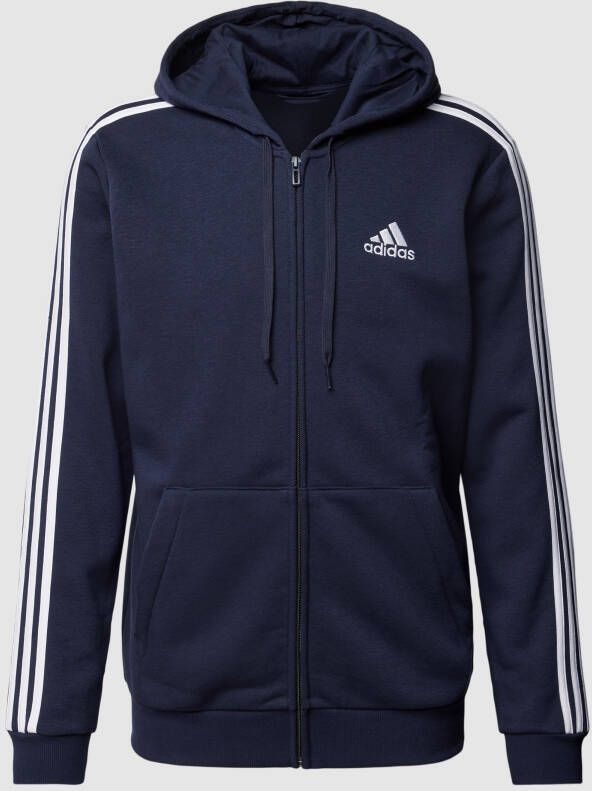 Adidas Sportswear Sweatvest Essentials fleece 3STREPEN capuchonjack (1-delig)