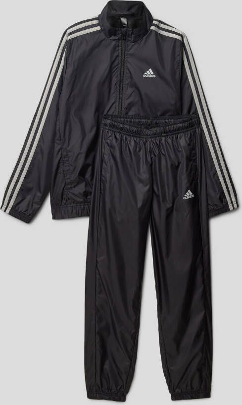 Adidas 3-Stripes Woven Tracksuit Junior Black
