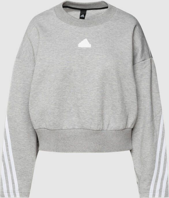 Adidas Toekomstige Iconen 3 Bandas Hoodie Gray Dames