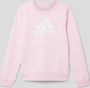 Adidas Sportswear sweater lichtroze Meisjes Katoen Ronde hals Logo 152 - Thumbnail 3