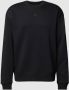 Adidas Zwarte Fleece Sweatshirt met V-stiksels Zwart Heren - Thumbnail 1