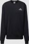 Adidas Zwarte Fleece Sweatshirt met Geribbelde Zoom en Manchetten Zwart Heren - Thumbnail 1