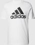 Adidas Essentials Single Jersey Big Logo T-Shirt Wit Heren - Thumbnail 3