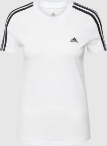 Adidas Sportswear T-shirt LOUNGEWEAR ESSENTIALS SLIM 3-STREPEN