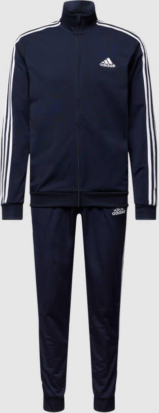 Adidas primegreen essentials 3 stripes trainingspak blauw heren