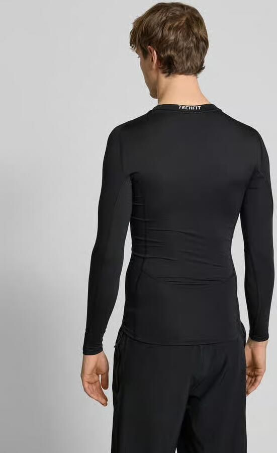 Adidas TECHFIT Compression Training Longsleeve Zwart- Heren Zwart - Foto 5
