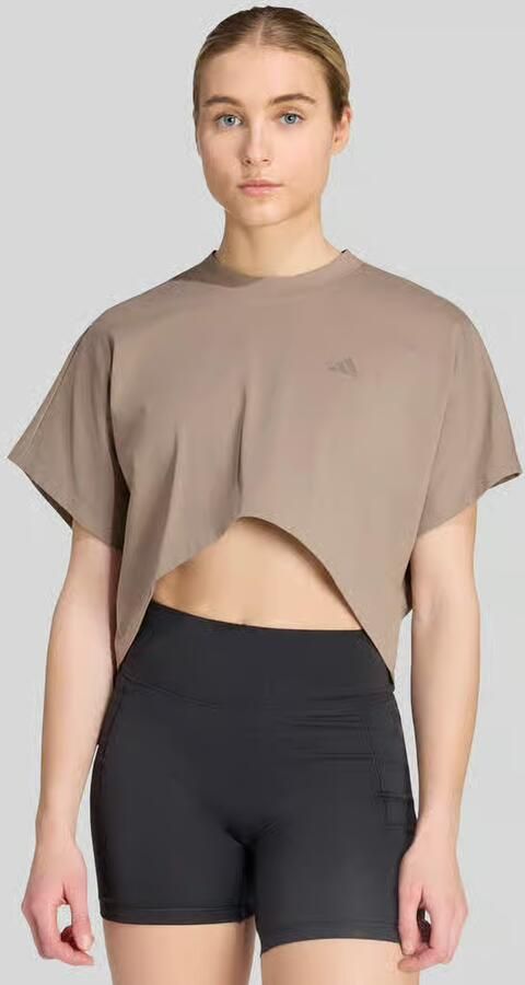 Adidas Training Loose fit sport-t-shirt van katoenmix - Foto 4