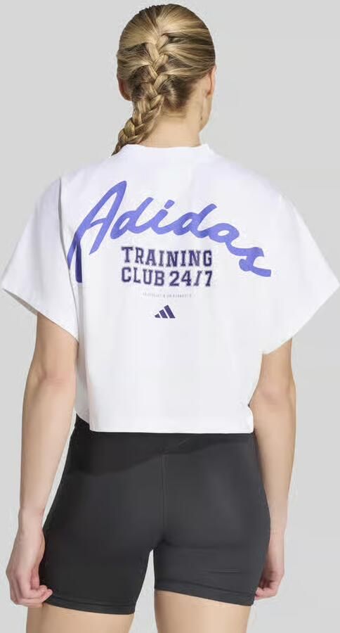Adidas Training Loose fit sport-t-shirt van katoenmix model 'PrimeLift' - Foto 5