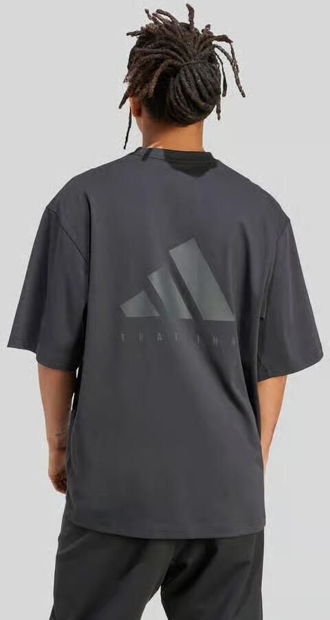 Adidas Training Oversize sport-t-shirt van katoenmix met logoprint - Foto 5